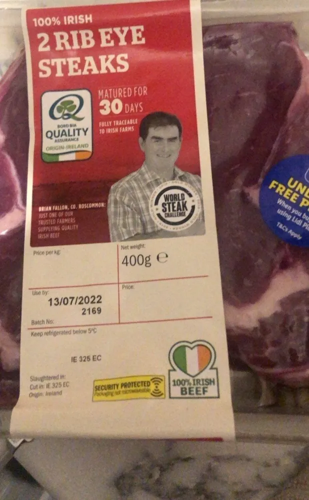 Rib eyebsteak
