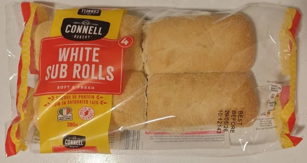 White sub rolls