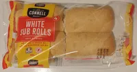 White sub rolls