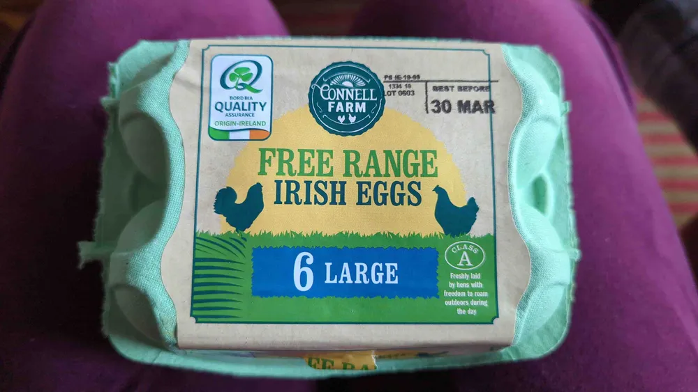 Free range Irish eggs large