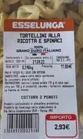 Tortellini alla ricotta e spinaci