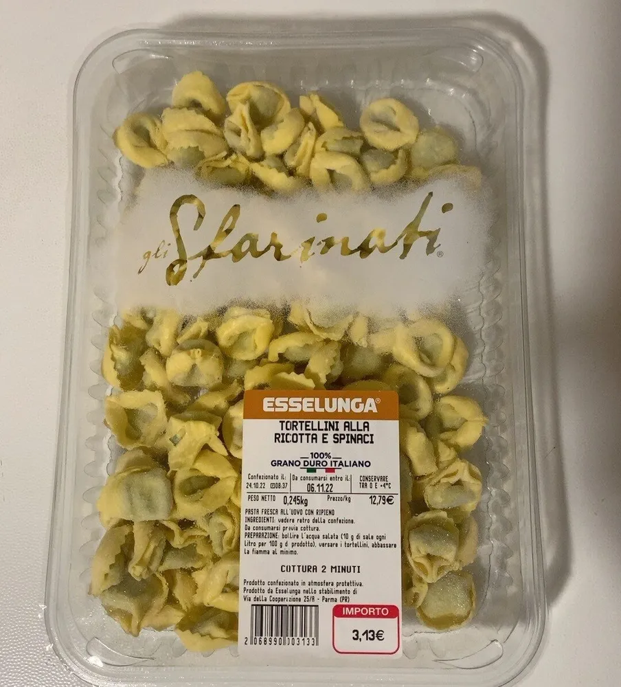 TORTELLINI RICOTTA E SPINACI
