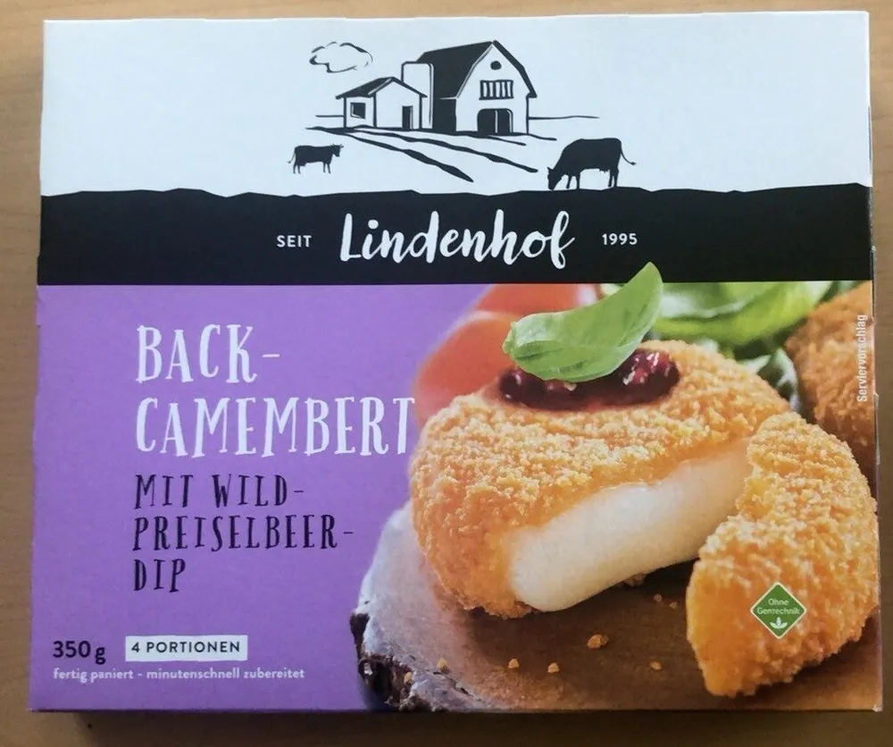 Back-Camembert mit Wildpreiselbeerdip