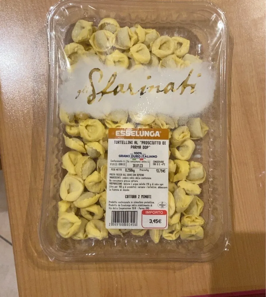 Tortellini al prosciutto di parma dop