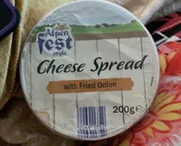 Cheese spread with fried onion