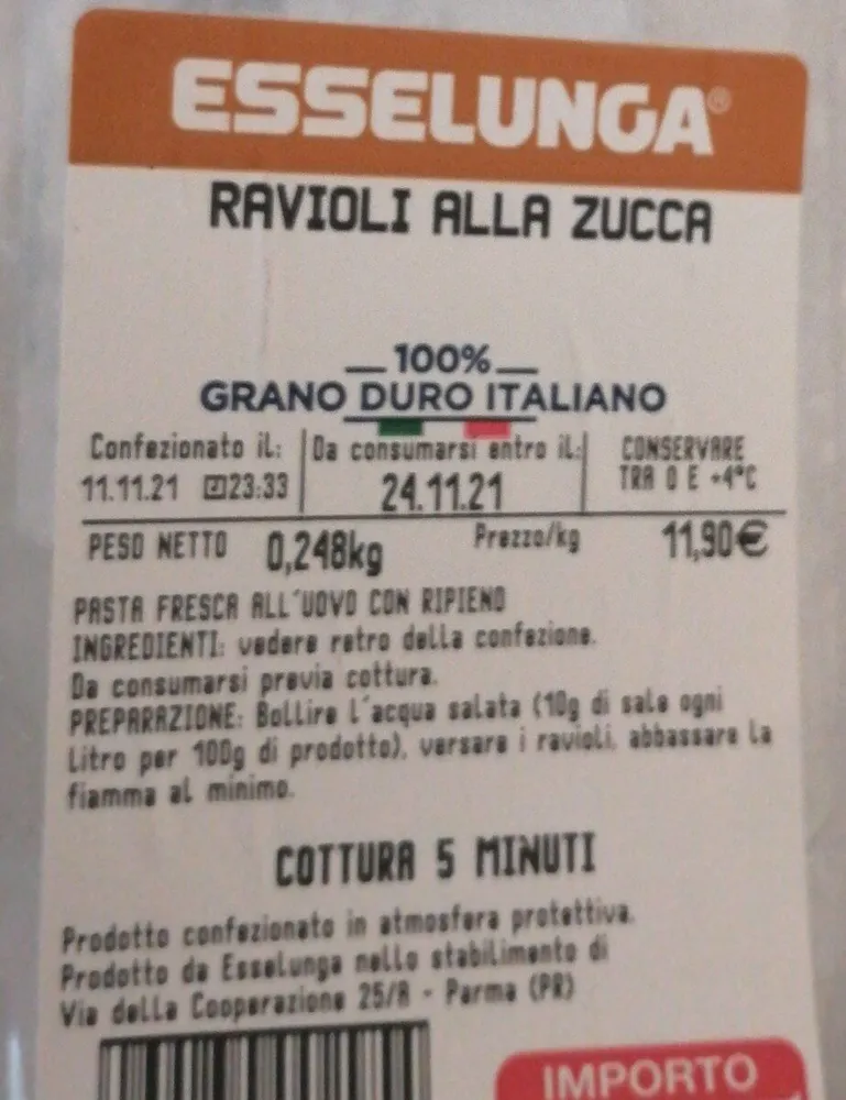 Ravioli di zucca