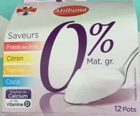 Yaourt Nature 0% fruits