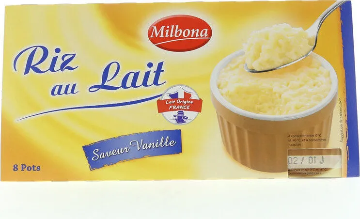 Riz au lait saveur vanille