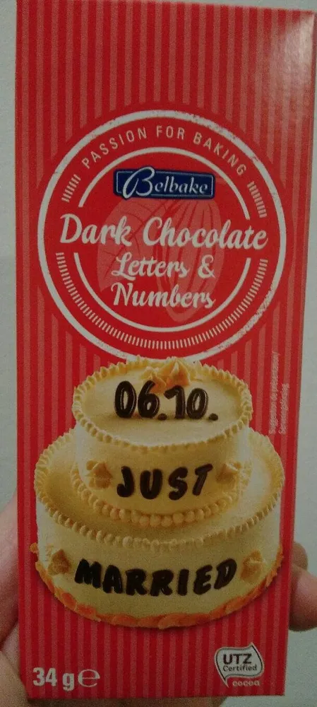 Schoggi Buchstaben/Zahlen