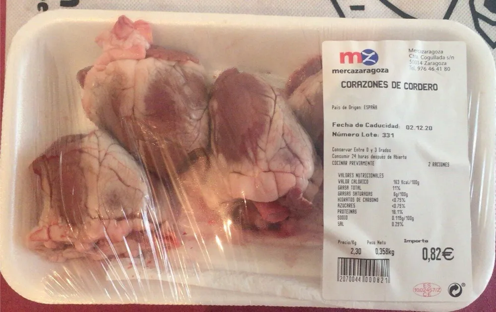 Corazones de cordero