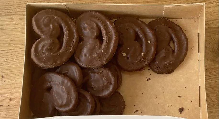 Palmera con chocolate