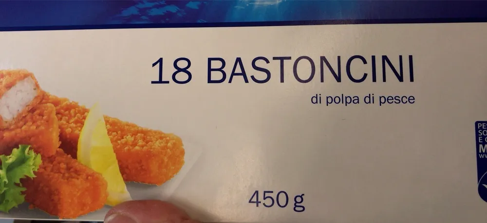 18 BASTONCINI di polpa di pesce