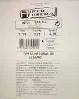 Torta integral de sesamo