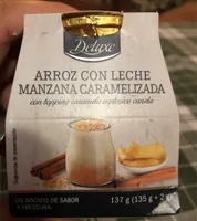 Arroz con leche manzana caramelizada
