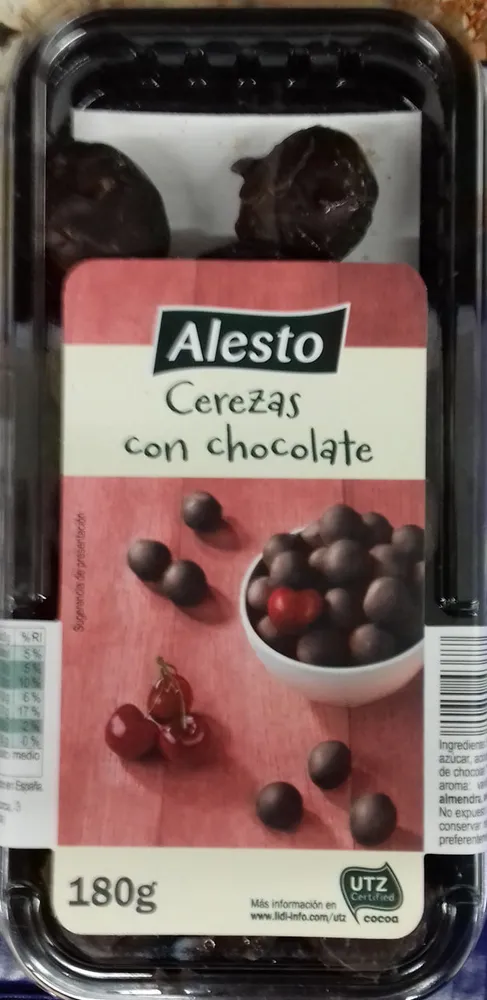 Cerezas con chocolate