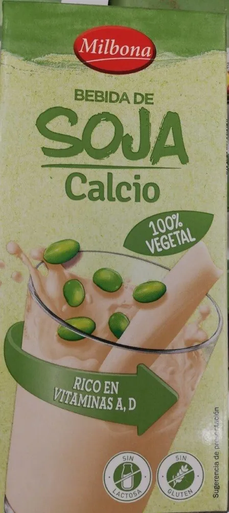 Bebida de soja calcio