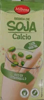 Bebida de soja calcio