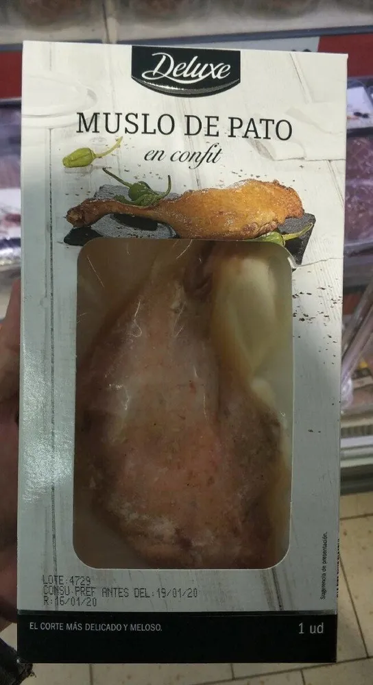 Muslo de pato en confit