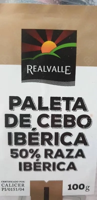 Paleta de cebo ibérica 50% raza ibérica