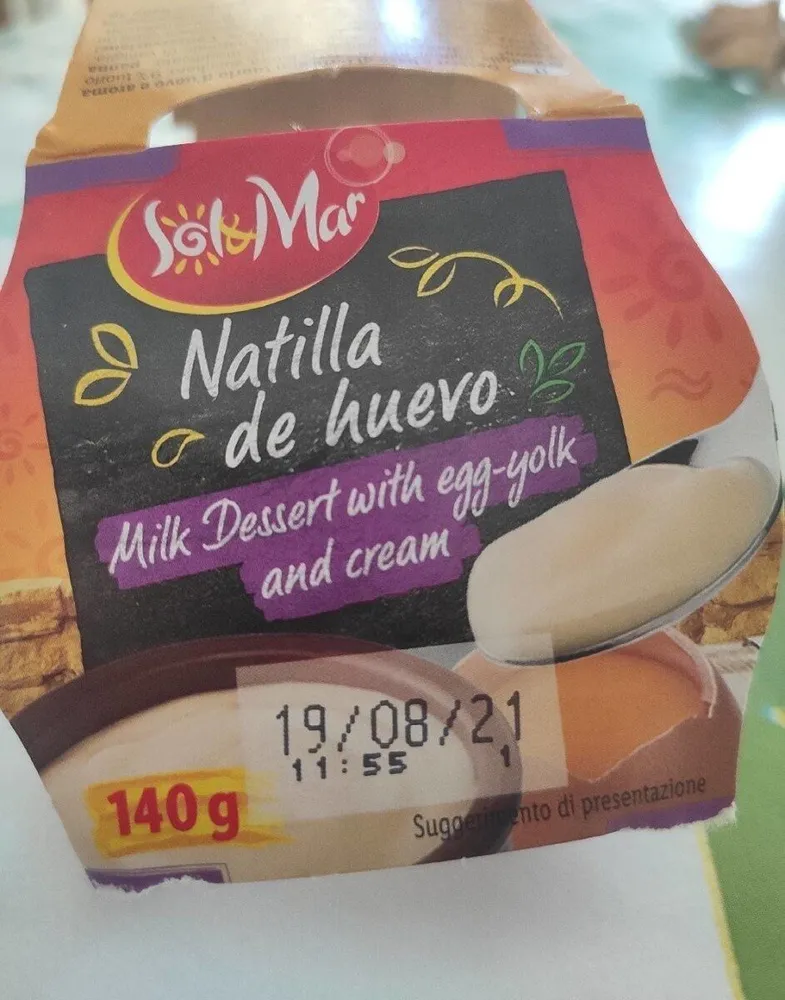 Natilla de huevo