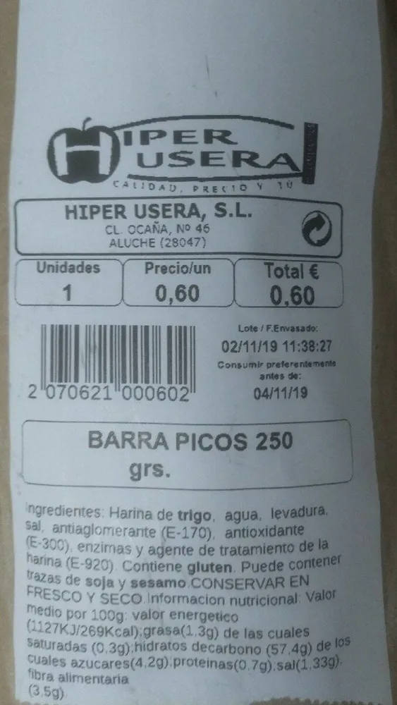 Pan de picos