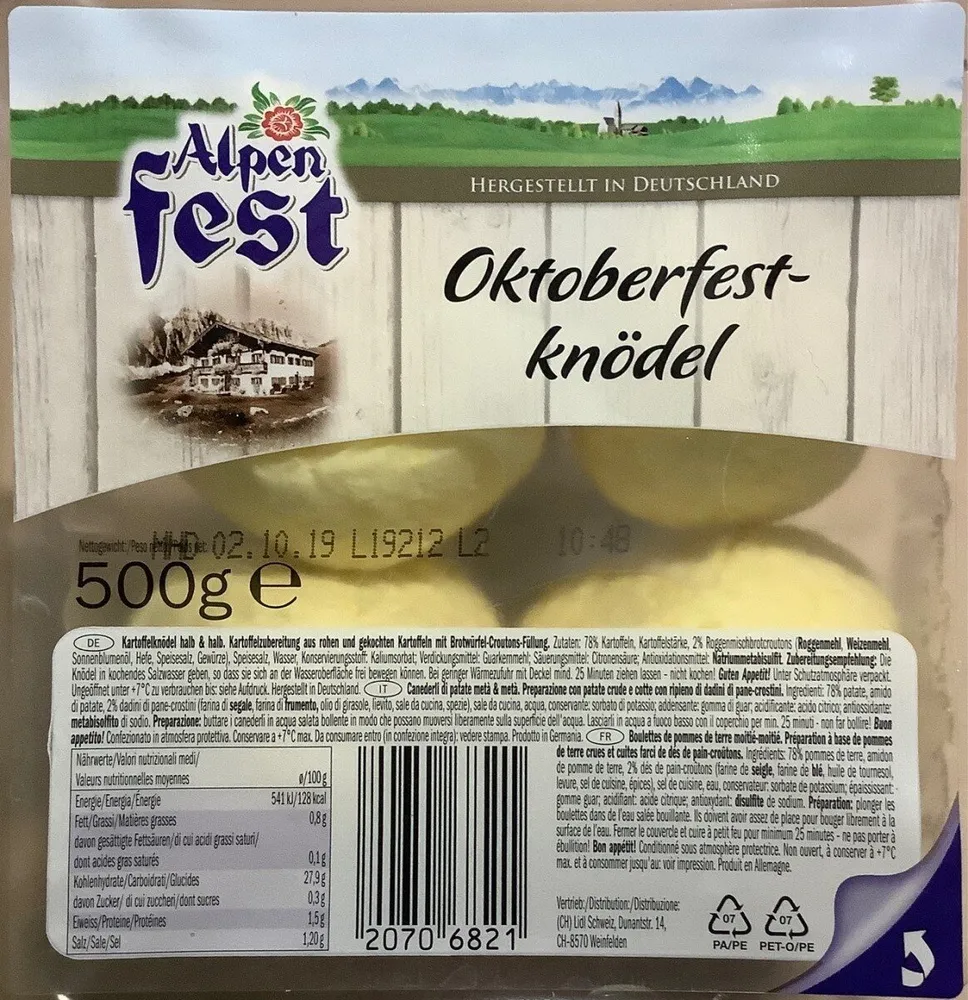 Oktoberfestknödel (quenelles de la fête de la bière)