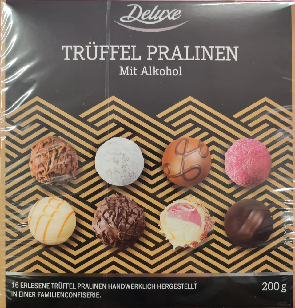 Trüffelpralinen mit Alkohol