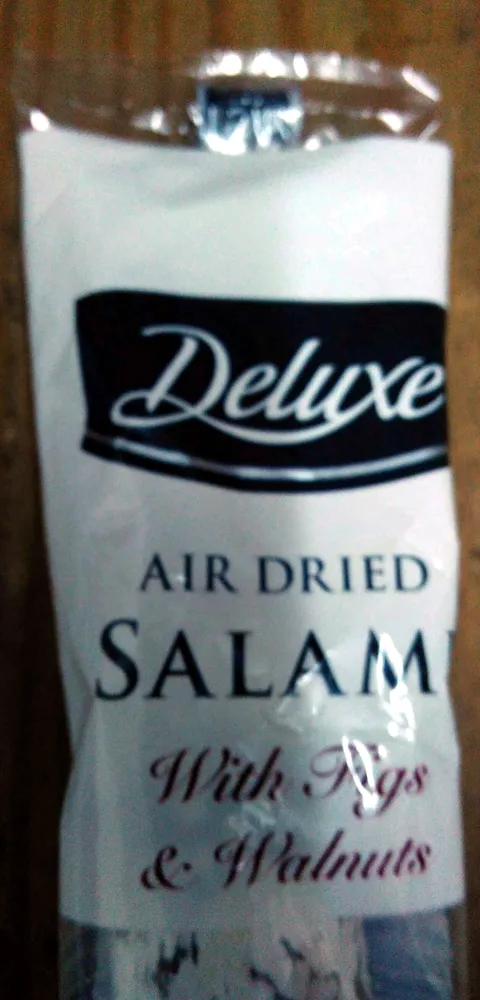 air dried salami with figs & walnuts