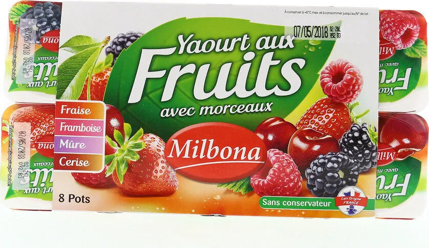 Yaourt aux fruits rouges