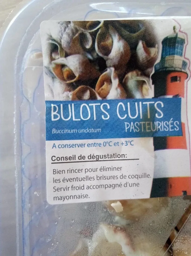Bulots cuits pasteurisés