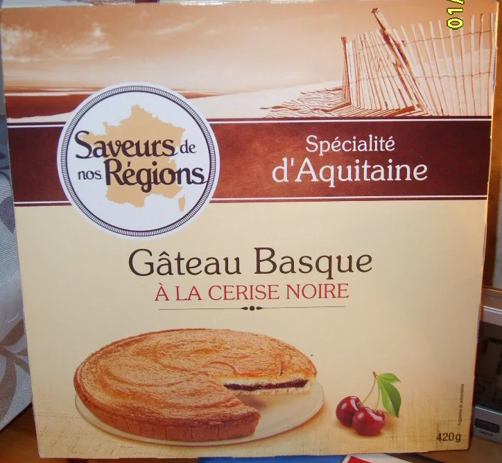 Gâteau Basque à la cerise noire