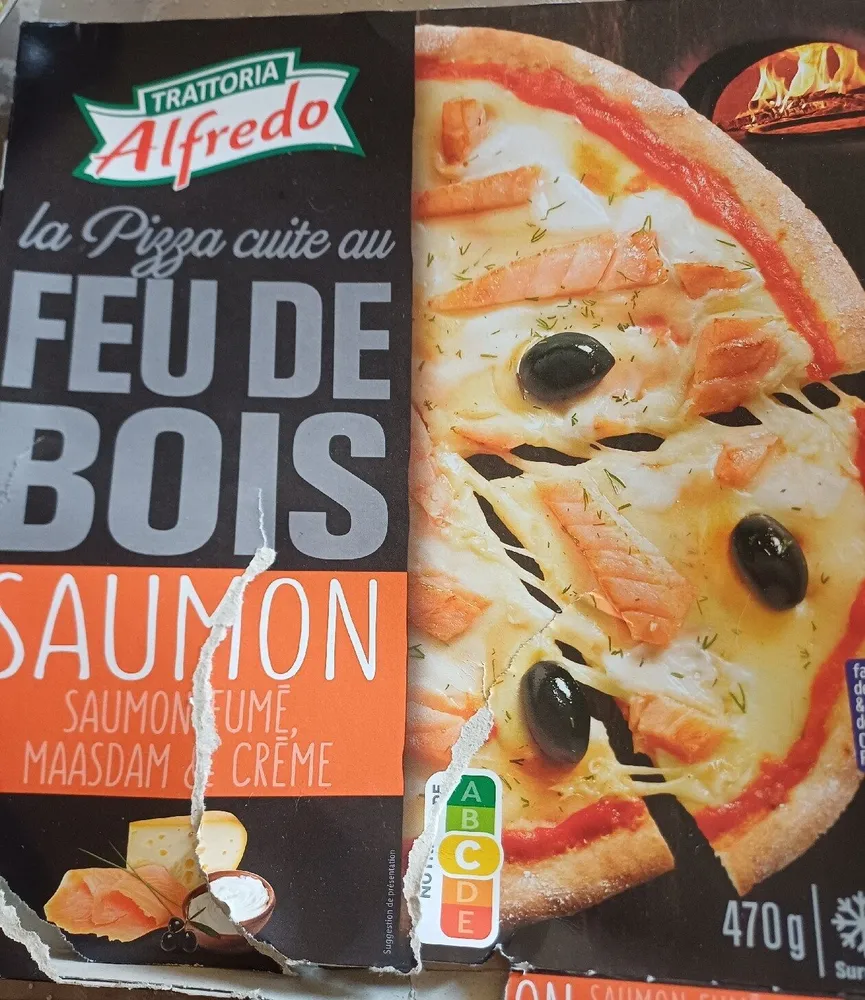 Pizza Saumon cuite au feu de bois