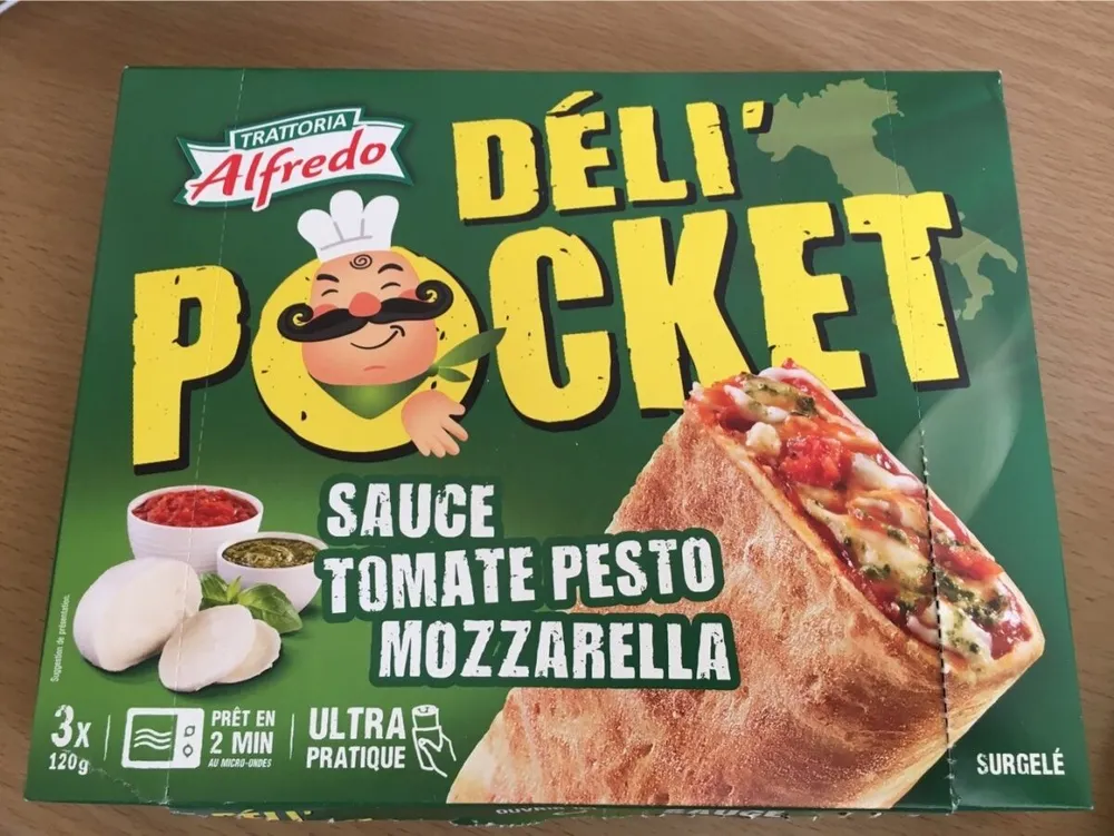 Deli'pocket sauce tomate pesto mozza