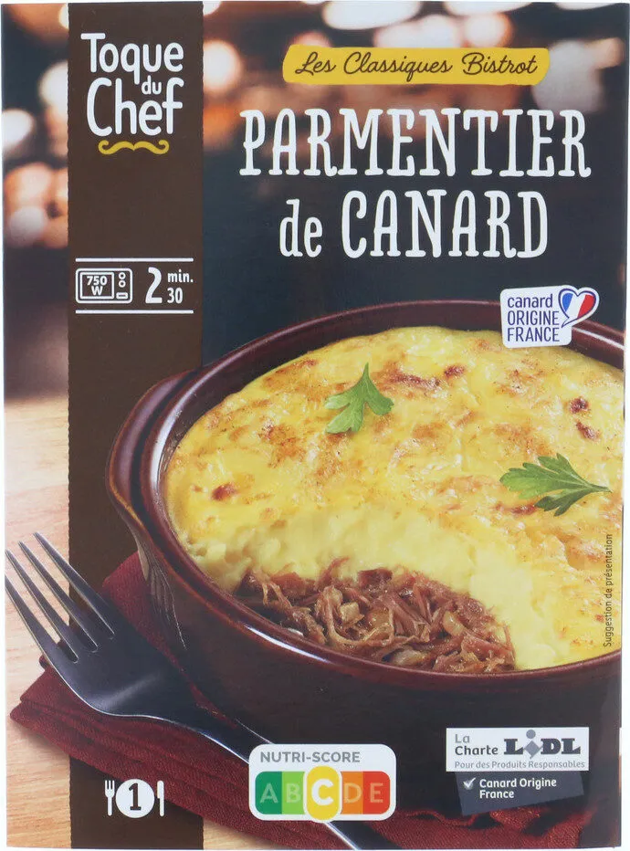 Parmentier de canard