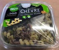 Salade serpentini Crudités Chèvre, noix et tomate