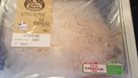 côté échire de porc assaisonnée a la tomate