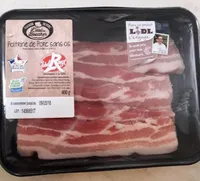 Poitrine porc tranchée sans os LR