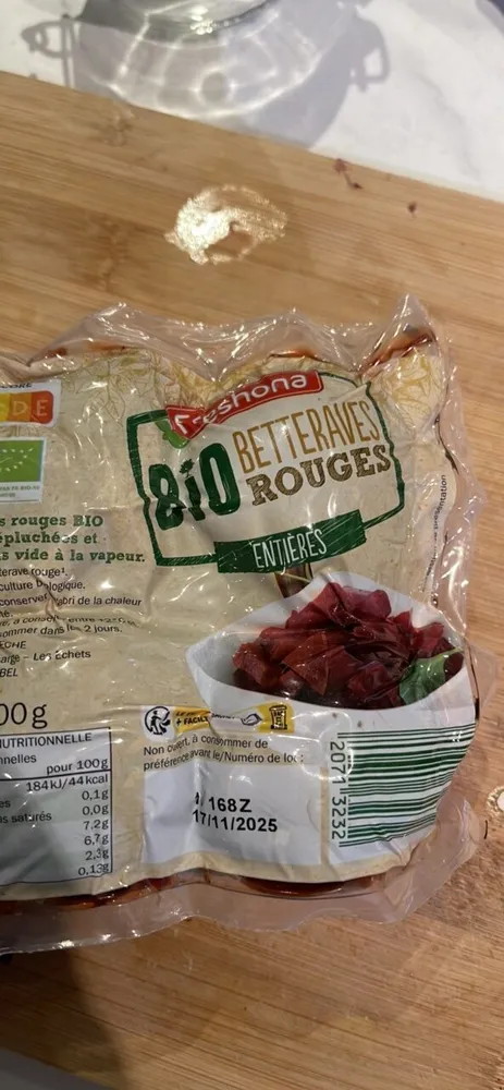 Betteraves rouges bio
