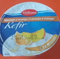 Kefir cremoso naranja y mango