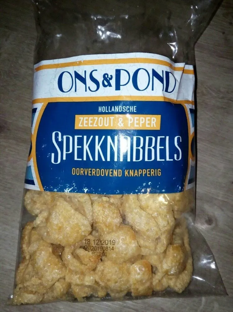 Chips de couenne de porc rissolée