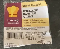 Cannelloni ricotta e spinaci