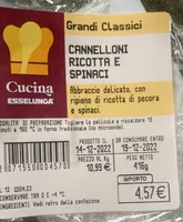 Cannelloni ricotta e spinaci