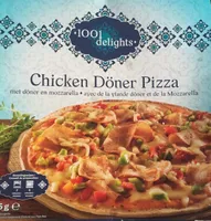 Chicken döner pizza