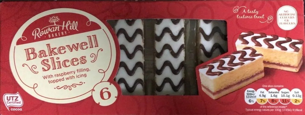 Bakewell slices