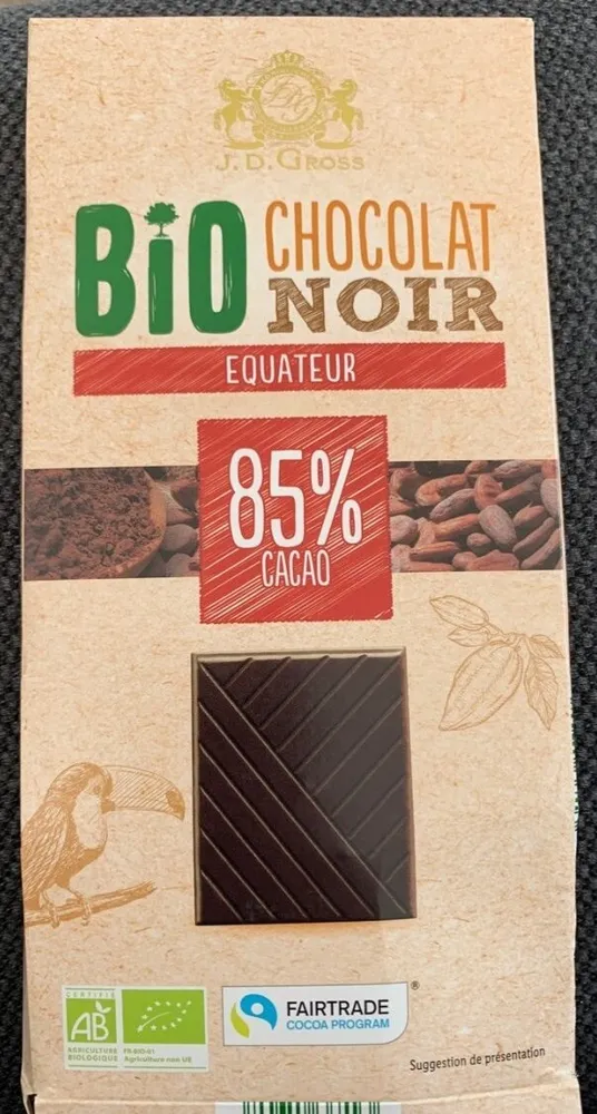 Chocolat noir Equateur 85%