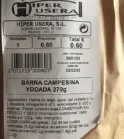 Barra campesina yodada