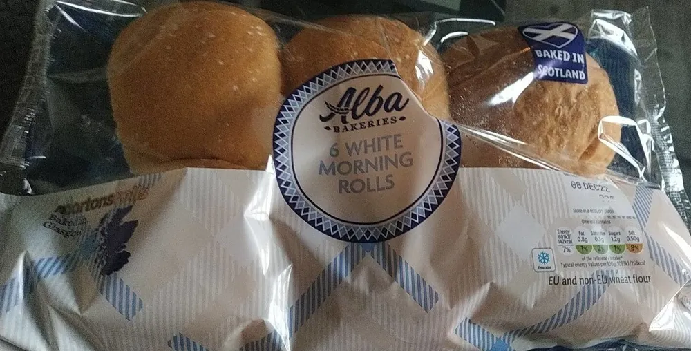 6 White Morning Rolls