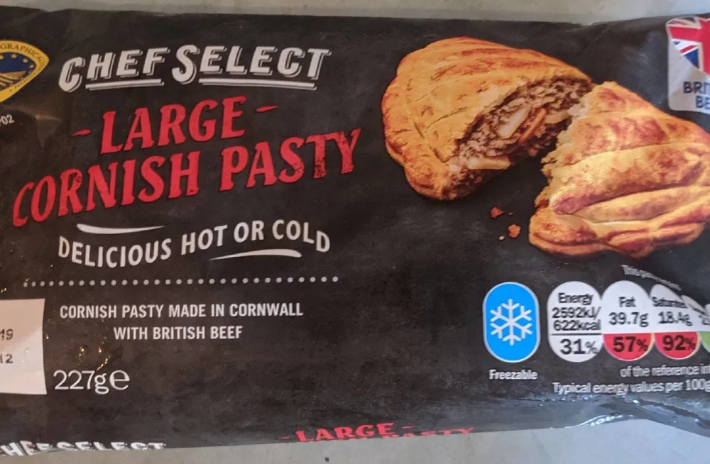 Large cornish pasty