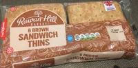 Rowan Hill 6 Brown Sandwich thins
