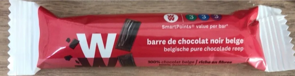 Barre de chocolat noir belge ww